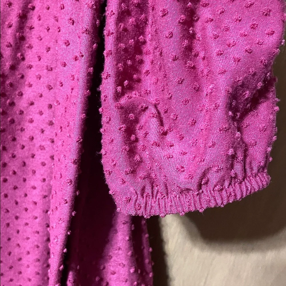 Lane Bryant Women's Raspberry Textured Tunic - Picture 6 of 6
